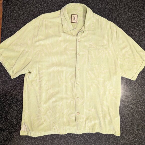 JAMAICA JAXX Hawaiian Style Mens Short Sleeve 100% Silk - Picture 5 of 7
